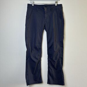 Prana Pants Womens 6 Gray Halle Nylon Outdoor Hiking Stretch Roll Up Gorpcore